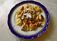 Pasta mit H&auml;hnchenstreifen in Frischk&auml;se-So&szlig;e