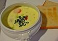 K&auml;se-Lauchsuppe mit Mettenden