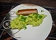 Leberk&auml;sr&ouml;llchen mit Wirsingp&uuml;ree