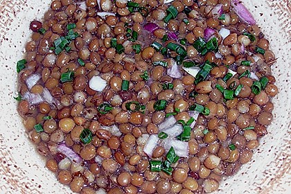 Linsensalat T&ouml;ginger Art mit Nanaminze