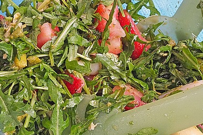 Grüner Spargel mit Erdbeeren, Rucola und Fruchtdressing 16