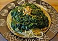 Spaghetti  mit veganer Spinat-Sour Cream