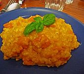 K&uuml;rbisrisotto mit Waln&uuml;ssen (Bild)