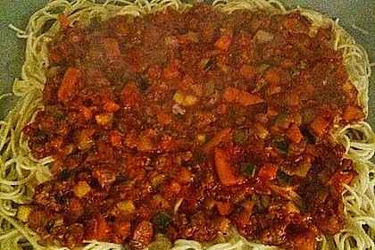 Leichte Spaghettipizza aus dem Ofen 1