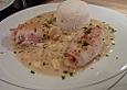 H&auml;hnchenschnitzel-R&ouml;llchen in Mandel-Sherry Rahm
