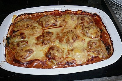 Schweinefilet gef&uuml;llt und gratiniert 1