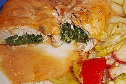 Schweinefilet gef&uuml;llt und gratiniert 4