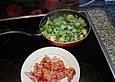 Bohnen-Lauch-Salat mit Mett