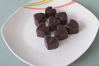 Pralinen: feuriges Herz