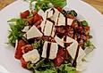 Rauke-Tomaten-Salat mit Balsamicodressing und Parmeggiano
