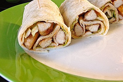 Crêpes mit Pesto und Hähnchen 1