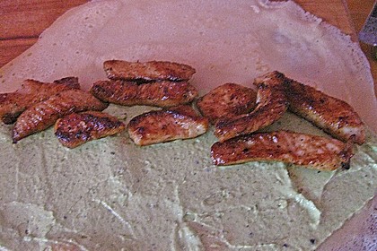 Crêpes mit Pesto und Hähnchen 2