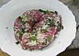 Carne Salade mit Borlottibohnen