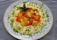 Fisch-Pfanne mit Ananas