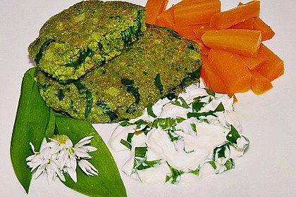 Gr&uuml;nkern-B&auml;rlauch Bratlinge
