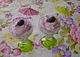 Brombeer-Sahnedessert