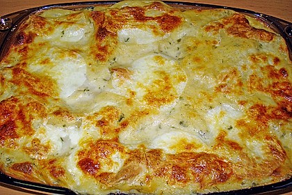 Spinat-Lauch-Lasagne mit R&auml;ucherlachs 2