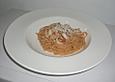 Garnelen-Spaghetti mit feuriger Cognac-Sahne-Sauce