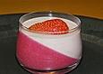 Erdbeer-Mousse rot-wei&szlig;
