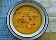 K&uuml;rbissuppe mit roten Linsen
