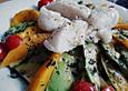 Avocado-Mango Salat mit Fisch