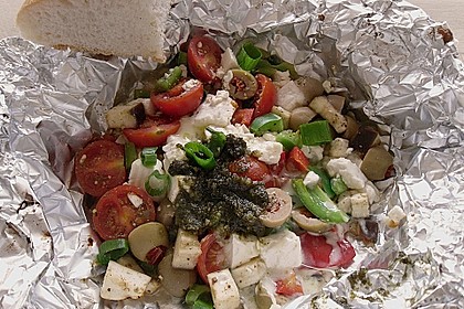 Feta-Gem&uuml;se-P&auml;ckchen aus dem Backofen