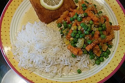 Dill-Curry-Honig-Sauce zu Fisch und Reis 15