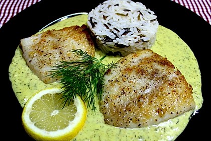 Dill-Curry-Honig-Sauce zu Fisch und Reis 4