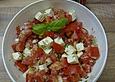 Tomatensalat mit Feta oder Mozzarella