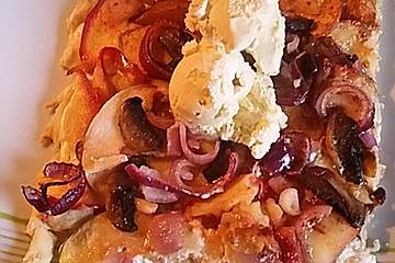 Apfel-Flammkuchen