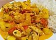 Brasilianisches H&uuml;hnchen mit Kokosmilch und Mango