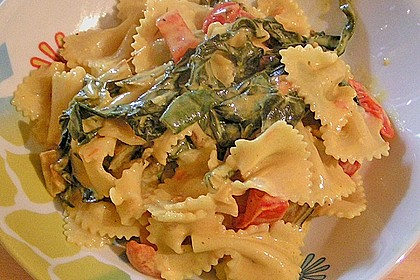 Mangold - Tomaten - Senf - Sahne - Tagliatelle 9