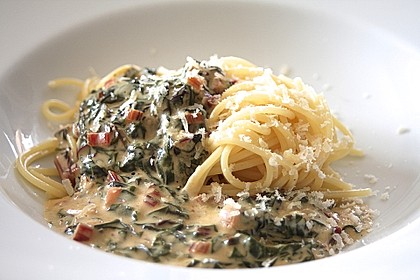 Mangold - Tomaten - Senf - Sahne - Tagliatelle 3