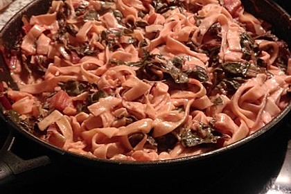 Mangold - Tomaten - Senf - Sahne - Tagliatelle 25