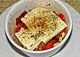 Ger&auml;ucherter Ziegenk&auml;se auf Tomaten - Olivenkompott