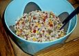 Reissalat mit Hackfleisch