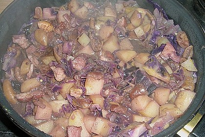 Rotkohl - Eintopf mit Backpflaumen 3