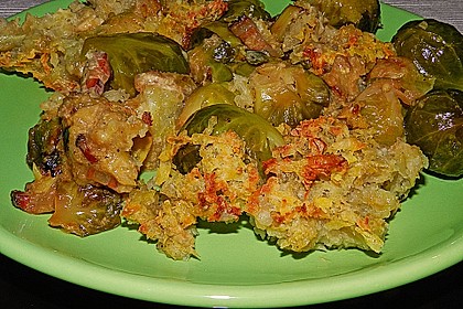 Überbackener Rosenkohl mit Kartoffelkruste 4