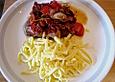 Steak mit Tomaten und Balsamico