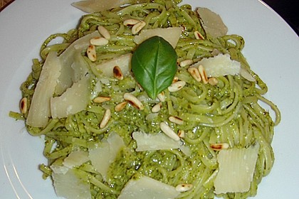 Linguine in Honig - Basilikum - Sauce 1