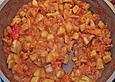 Kartoffel - Tapa mit scharfer Sauce