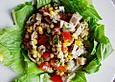 Salat mit Schweinebraten