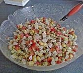 Salat mit Schweinebraten (Bild)