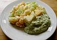 Fruchtsalat mit Avocado und Parmesank&auml;se