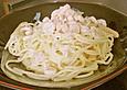 Spaghetti mit Krabben und Sahneso&szlig;e