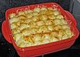 Kartoffelauflauf mit Rosenkohl und Thunfisch