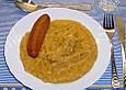 Karotten - Kartoffelmus mit Cabanossi