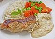 Gef&uuml;llte Schnitzel mit Kr&auml;uterfrischk&auml;se