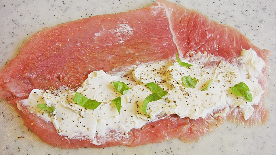Gefüllte Schnitzel mit Kräuterfrischkäse (Rezept mit Bild) | Chefkoch.de