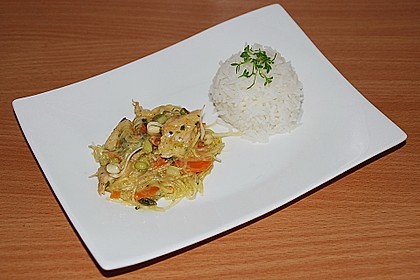 Asiatische Glasnudelpfanne